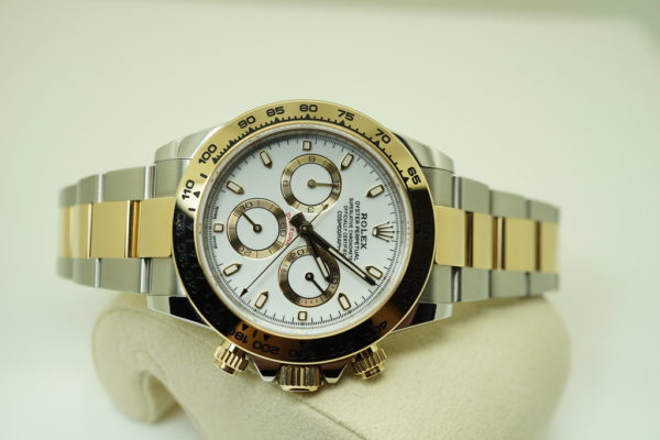 Rolex 116503 DAYTONA TWO TONE YELLOW GOLD STEEL WHITE DIAL 2019 WARRANTY FULL SET