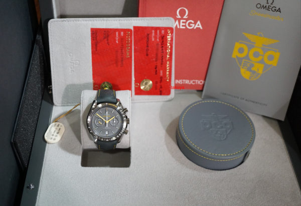 NEW Omega SPEEDMASTER PCA Porsche GREY SIDE OF THE MOON ULTRA-LIMITED OF 99 FULL SET