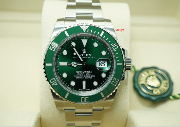 BRAND NEW Rolex 116610LV SUBMARINER CERAMIC GREEN DIAL HULK 2019 SEALED FULL SET