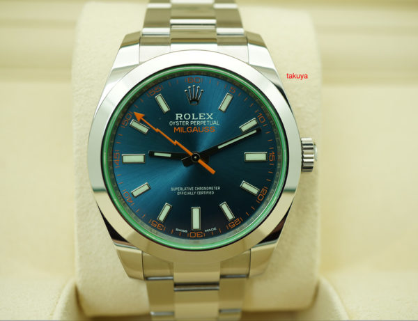 MINT Rolex 116400GV MILGAUSS Z BLUE DIAL RANDOM SERIAL 2019 WARRANTY FULL SET