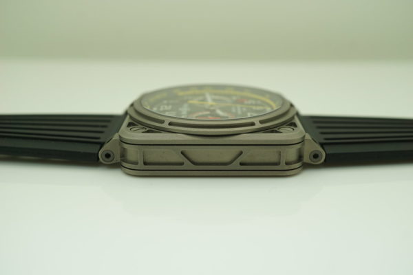 MINT Bell & Ross AVAITION LIMITED EDITION CHRONO TITANIUM CASE CARBON FIBRE DIAL FULL SET