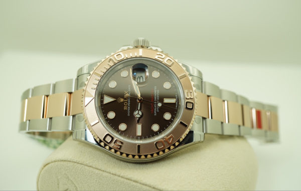 BRAND NEW Rolex 116621 YACHTMASTER ROSE GOLD STEEL CHOCOLATE DIAL 40MM 2019 FULL SET