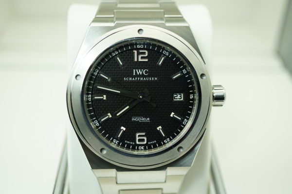 IWC Ingenieur AUTOMATIC IW322701 BLACK DIAL STEEL BRACELET 42MM FULL SET