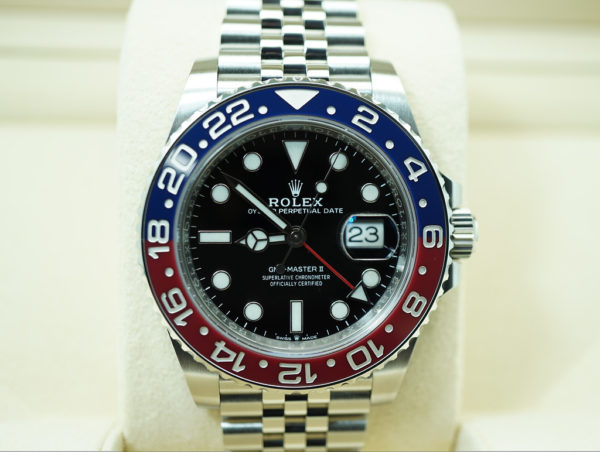 Rolex 126710BLRO PEPSI GMT MASTER 2 MARK 2 RED BLUE JUBILEE 2019 WARRANTY FULL SET