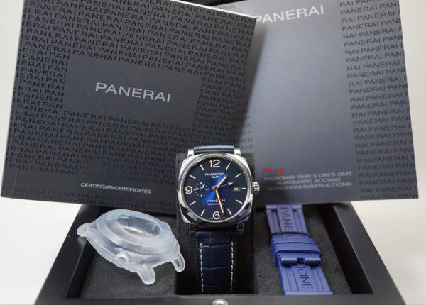 Panerai PAM 945 RADIOMIR 1940 GMT 3 DAYS BLUE DIAL 45MM 388 UNITS 2018 WARRANTY