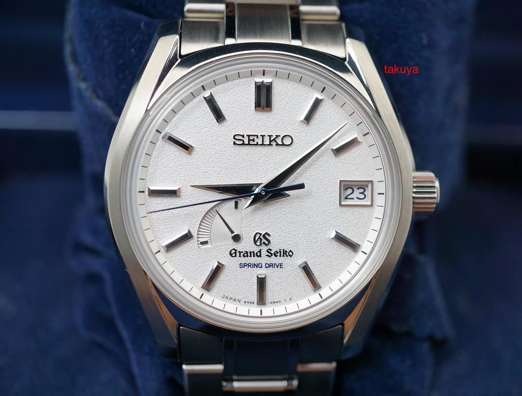 Grand Seiko DRIVE BLIZZARD DIAL TITANIUM SBGA125 LIMITED FULL SET - Takuya Watches