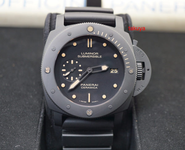 Panerai PAM 508 LUMINOR SUBMERSIBLE 1950 CERAMIC SPECIAL EDTION 47MM BOXES PAPER