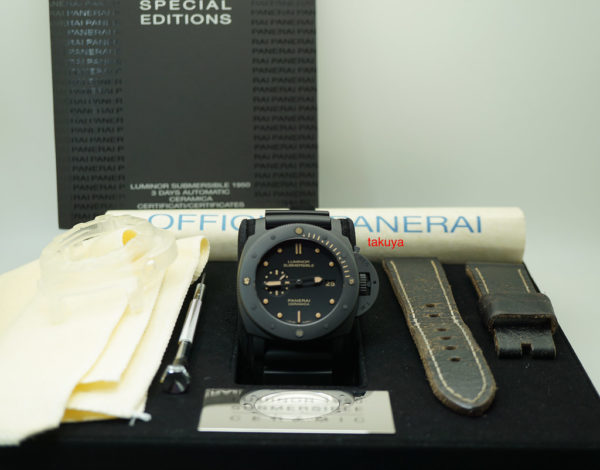 Panerai PAM 508 LUMINOR SUBMERSIBLE 1950 CERAMIC SPECIAL EDTION 47MM BOXES PAPER