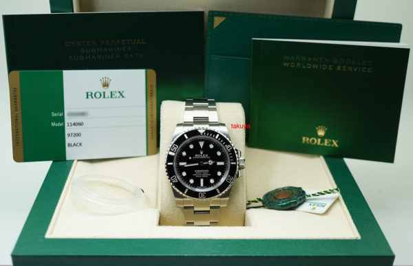 BRAND NEW Rolex 114060 SUBMARINER CERAMIC NO DATE RANDOM SERIAL 2019 FULL SET