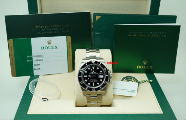 BRAND NEW Rolex 116610LN SUBMARINER CERAMIC DATE SS RANDOM SERIAL 2019 COMPLETE SET