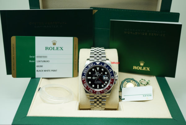 BRAND NEW Rolex 126710BLRO PEPSI GMT MASTER II RED BLUE JUBILEE 2019 COMPLETE SET