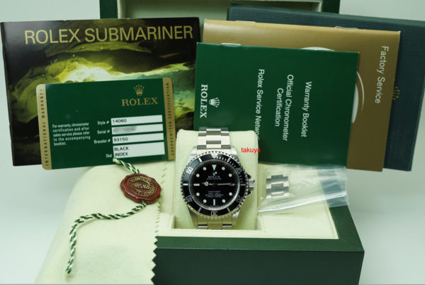 Rolex 14060M SUBMARINER NO DATE COSC DIAL RANDOM SERIAL 4 LINER FULL SET