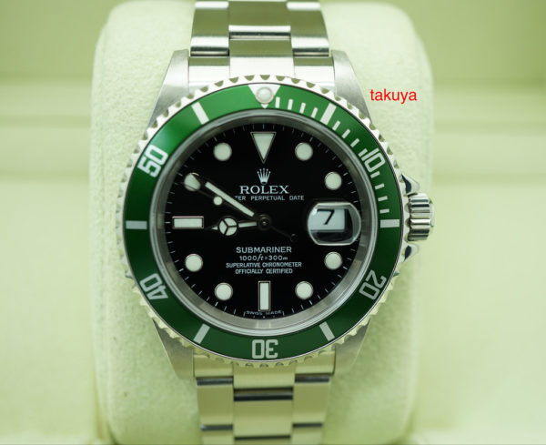 Rolex 16610LV SUBMARINER KERMIT GREEN BEZEL 50th ANNIVERSARY Z SERIAL FULL SET