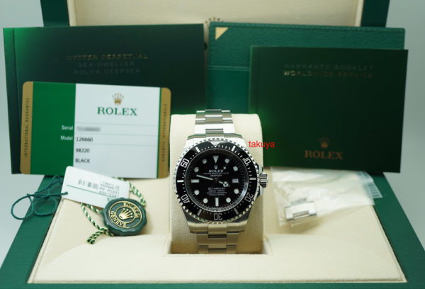 Rolex 126660 DEEPSEA DSSD BLACK DIAL NEW MODEL 2019 WARRANTY FULL SET