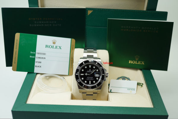 BRAND NEW Rolex 116610LN SUBMARINER CERAMIC DATE SS RANDOM SERIAL 2019 COMPLETE SET