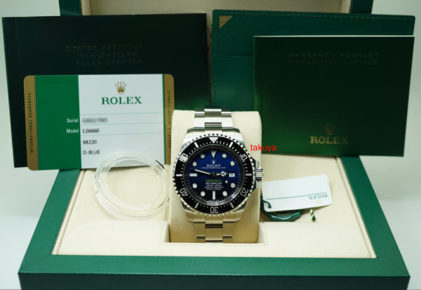 BRAND NEW Rolex 126660 DEEPSEA D-BLUE DIAL JAMES CAMERON NEW MODEL COMPLETE SET