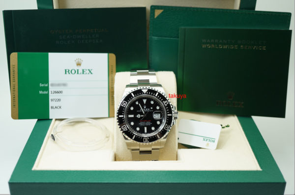 BRAND NEW Rolex 126600 SEA-DWELLER 43MM CYCLOPS RED TEXT 50 ANNIVERSARY 2019 FULL SET