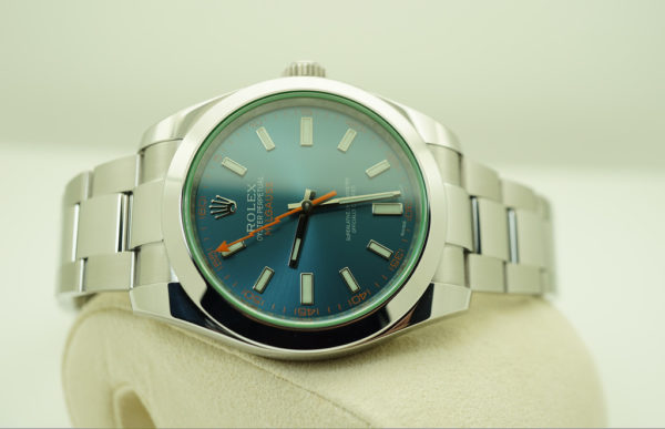 Rolex 116400GV MILGAUSS Z-BLUE DIAL RANDOM SERIAL WARRANTY FULL SET