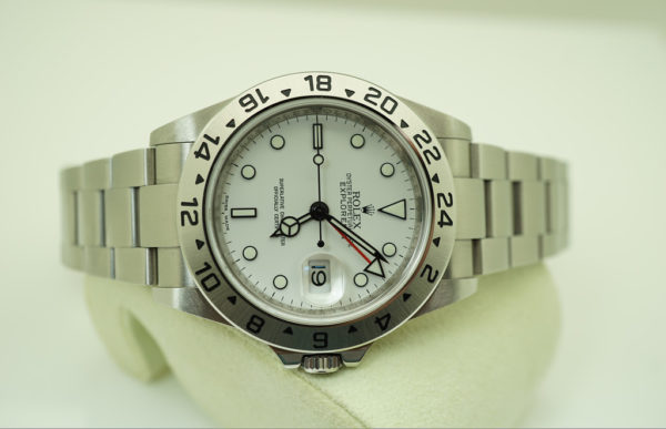 Rolex 16570 EXPLORER II 40MM POLAR DIAL RANDOM SERIAL 3186 COMPLETE SET