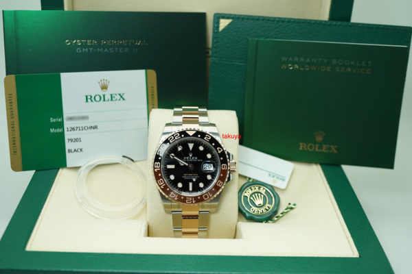 BRAND NEW Rolex 126711CHNR GMT MASTER II 18K RG STEEL ROOTBEER 2019 SEALED FULL SET