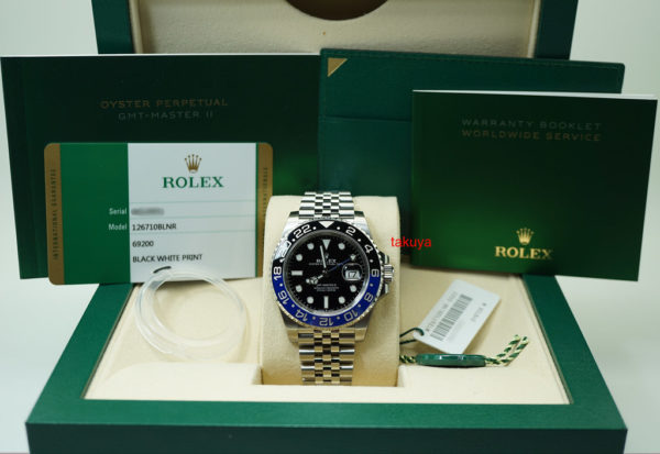 BRAND NEW Rolex 126710BLNR GMT MASTER 2 BLACK BLUE JUBILEE BAND SEALED 2019 FULL SET