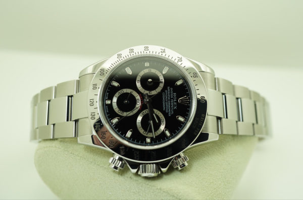 Rolex 116520 DAYTONA STAINLESS STEEL BLACK DIAL F SERIAL FULL SET