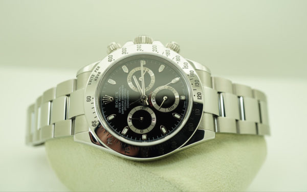 Rolex 116520 DAYTONA STAINLESS STEEL BLACK DIAL F SERIAL FULL SET