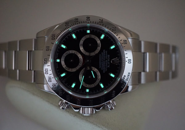 Rolex 116520 DAYTONA STAINLESS STEEL BLACK DIAL F SERIAL FULL SET