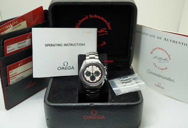 Omega SPEEDMASTER MICHAEL SCHUMACHER LEGEND 3559.32.00 FULL SET