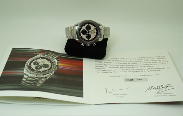 Omega SPEEDMASTER MICHAEL SCHUMACHER LEGEND 3559.32.00 FULL SET