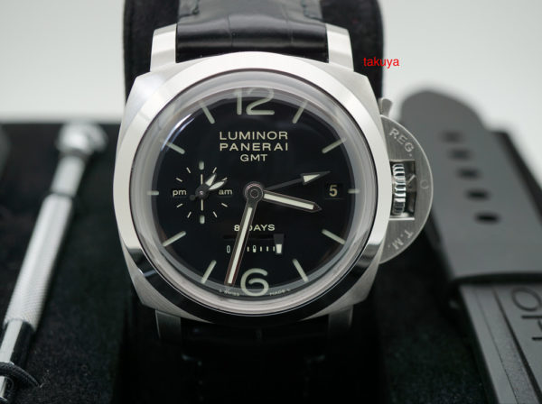 Panerai PAM 233 S SERIES AM PM DIAL 1950 LUMINOR 8 DAYS GMT 44MM COMPLETE SET