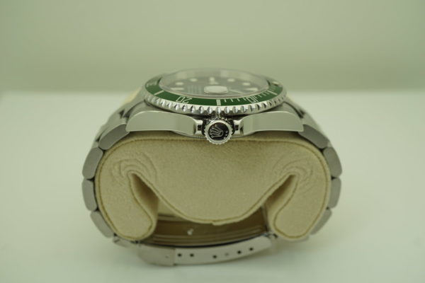 Rolex 16610LV SUBMARINER KERMIT GREEN BEZEL 50TH ANNIVERSARY RSC SERVICED FULL SET