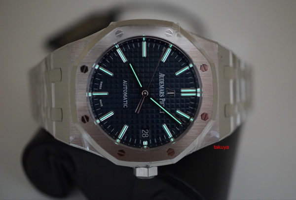 BRAND NEW Audemars PIGUET ROYAL OAK 15450 BLUE DIAL 37MM RANDOM SERIES 2019 FULL SET