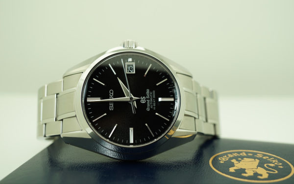 Grand Seiko HI-BEAT AUTOMATIC SBGH005 SUNBURST BLACK DIAL STEEL FULL SET