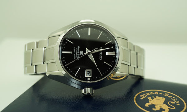 Grand Seiko HI-BEAT AUTOMATIC SBGH005 SUNBURST BLACK DIAL STEEL FULL SET