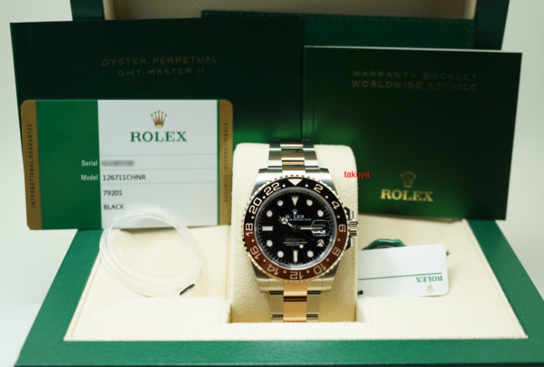 BRAND NEW Rolex 126711CHNR GMT MASTER II 18K RG STEEL ROOTBEER 2020 COMPLETE SET