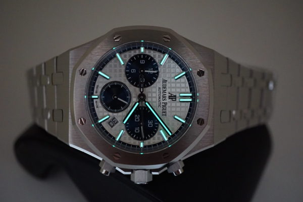 Audemars PIGUET ROYAL OAK CHRONOGRAPH 26315ST BLUE SILVER DIAL 38MM COMPLETE SET