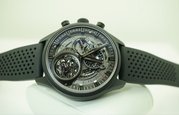 Zenith EL PRIMERO TOURBILLON SKELETON CHRONOGRAPH CERAMIC WARRANTY FULL SET