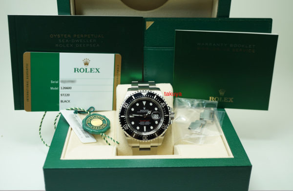 MINT Rolex 126600 SEA-DWELLER 43 CYCLOP RED TEXT 2018 WARRANTY FULL SET