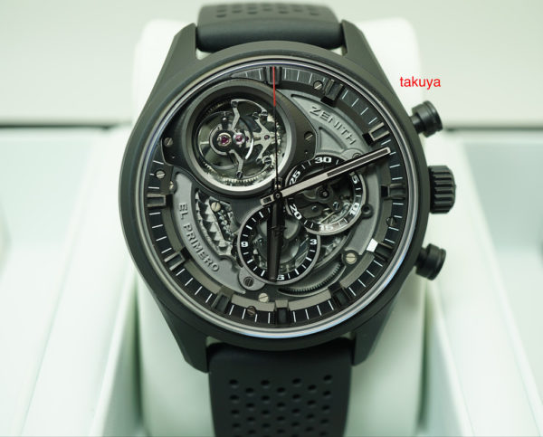 Zenith EL PRIMERO TOURBILLON SKELETON CHRONOGRAPH CERAMIC WARRANTY FULL SET