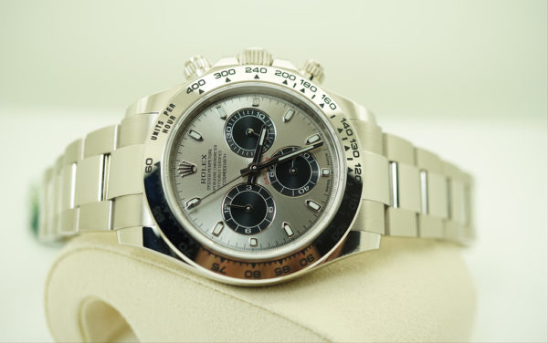 BRAND NEW Rolex 116509 COSMOGRAPH DAYTONA 18K WHITE GOLD STEEL DIAL 2020 COMPLETE SET