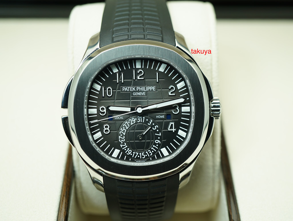 MINT Patek PHILIPPE 5164A AQUANAUT TRAVEL TIME STAINLESS STEEL 2018 FULL SET Takuya Watches