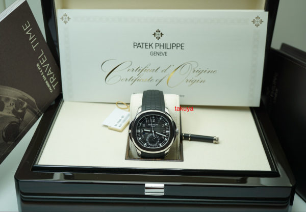 MINT Patek PHILIPPE 5164A AQUANAUT TRAVEL TIME STAINLESS STEEL 2018 FULL SET