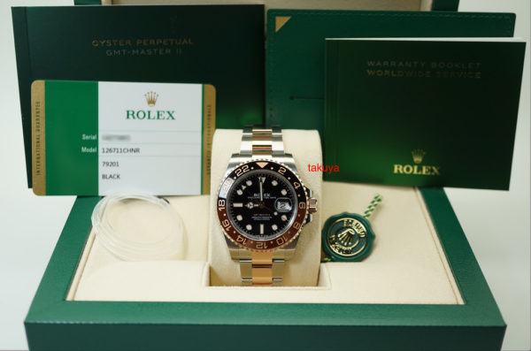 BRAND NEW Rolex 126711CHNR GMT MASTER II ROSE GOLD STEEL ROOTBEER 2020 COMPLETE SET