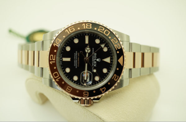 BRAND NEW Rolex 126711CHNR GMT MASTER II ROSE GOLD STEEL ROOTBEER 2020 COMPLETE SET