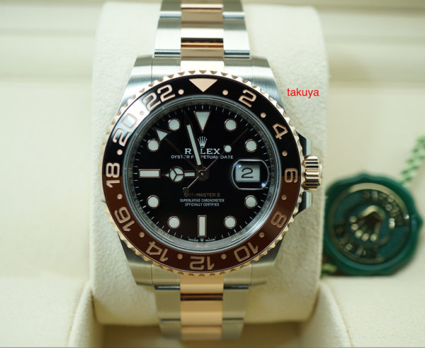 BRAND NEW Rolex 126711CHNR GMT MASTER II ROSE GOLD STEEL ROOTBEER 2020 COMPLETE SET