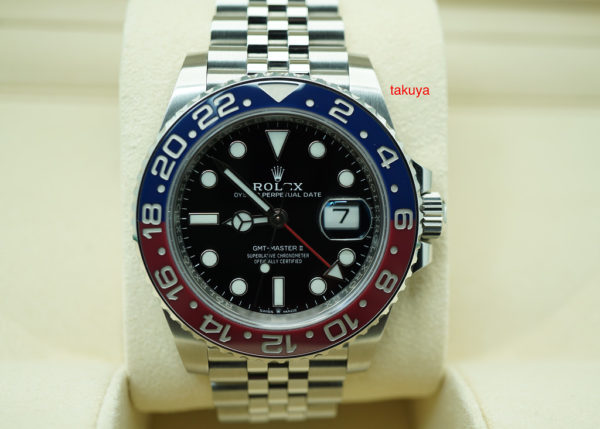 Rolex 126710BLRO PEPSI GMT MASTER 2 RED BLUE JUBILEE 2018 WARRANTY FULL SET