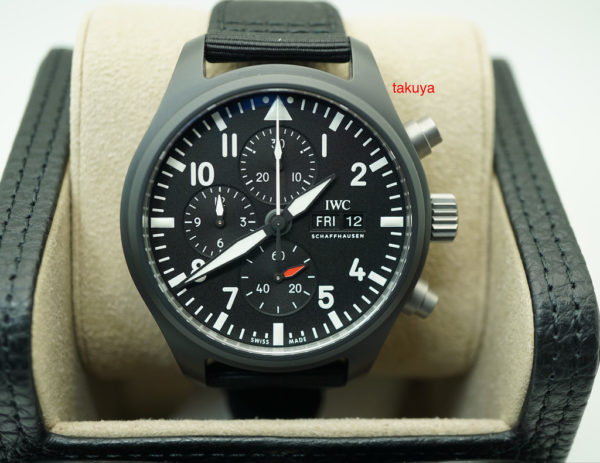 NEW IWC IW389101 PILOT's WATCH CHRONOGRAPH TOP GUN CERAMIC 2019 COMPLETE SET