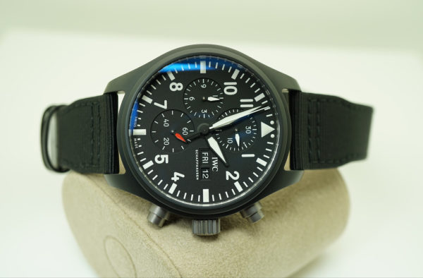 NEW IWC IW389101 PILOT's WATCH CHRONOGRAPH TOP GUN CERAMIC 2019 COMPLETE SET