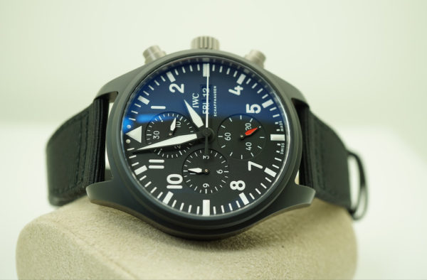 NEW IWC IW389101 PILOT's WATCH CHRONOGRAPH TOP GUN CERAMIC 2019 COMPLETE SET